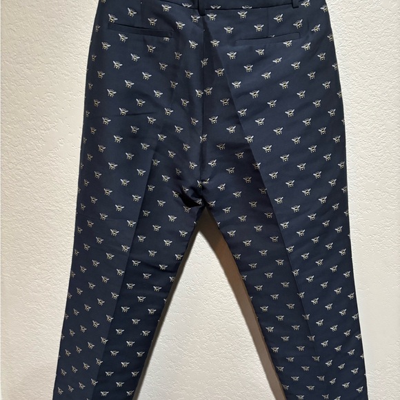 J Crew Women’s Teddy Bumblebee Embroidered Pants Size 12 - Picture 8 of 10